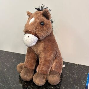 Dan Dee Collector's Choice Brown Horse Pony Black Mane Plush Stuffed Animal 10"